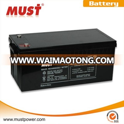 Solar inverter battery 12V200AH GEL