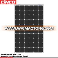 290W Mono crystalline PV solar panel module