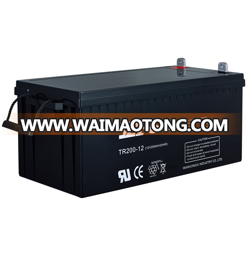 Guangdong deep cycle solar 12V 200ah gel battery 12v 200ah battery for solar power system